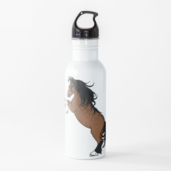 Rearing Gypsy Vanner- Bay Water Bottle