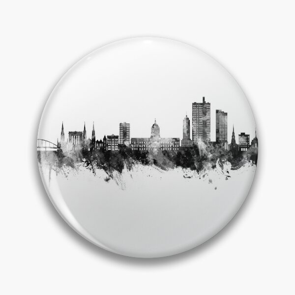 Item preview, Fort Wayne Indiana Skyline designed and sold by ArtPrints.