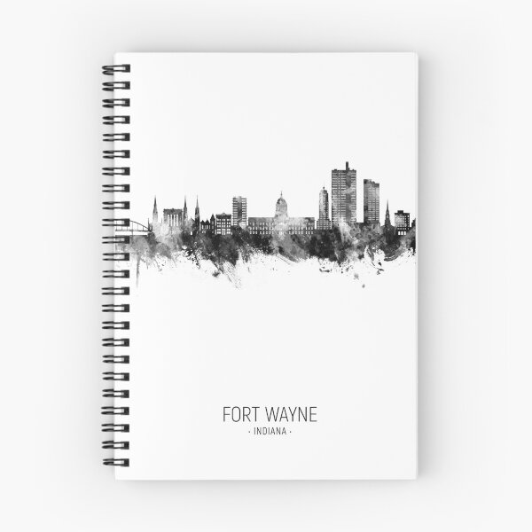 Item preview, Fort Wayne Indiana Skyline designed and sold by ArtPrints.