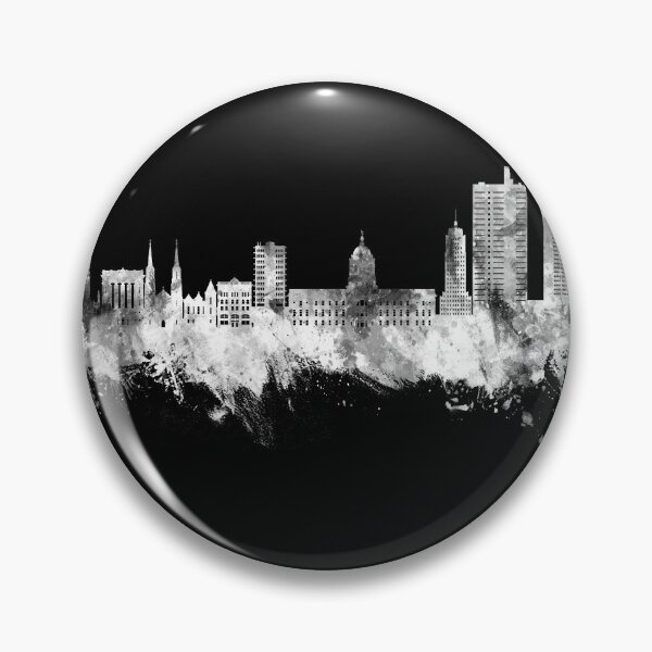Item preview, Fort Wayne Indiana Skyline designed and sold by ArtPrints.