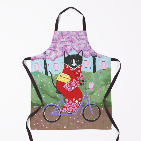 Item preview, Cherry Blossom Festival Bicycle Ride designed and sold by KilkennyCat Art.