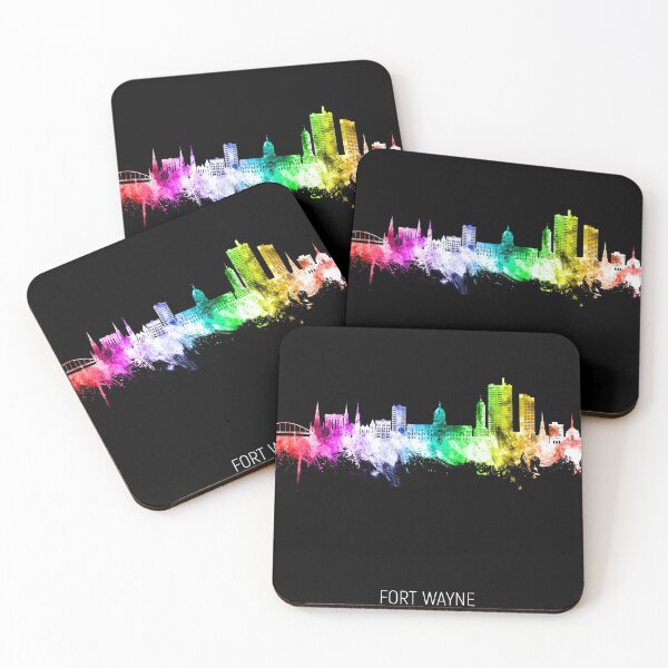 Artikelvorschau, Fort Wayne Indiana Skyline entworfen und verkauft von ArtPrints.