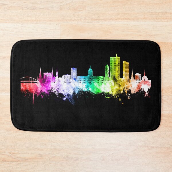 Item preview, Fort Wayne Indiana Skyline designed and sold by ArtPrints.