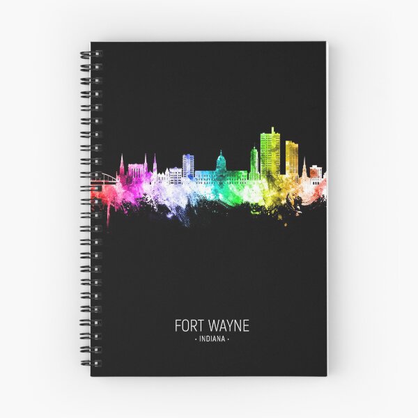 Item preview, Fort Wayne Indiana Skyline designed and sold by ArtPrints.