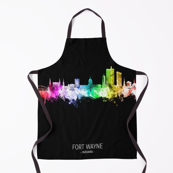 Item preview, Fort Wayne Indiana Skyline designed and sold by ArtPrints.
