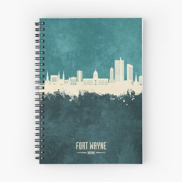 Item preview, Fort Wayne Indiana Skyline designed and sold by ArtPrints.