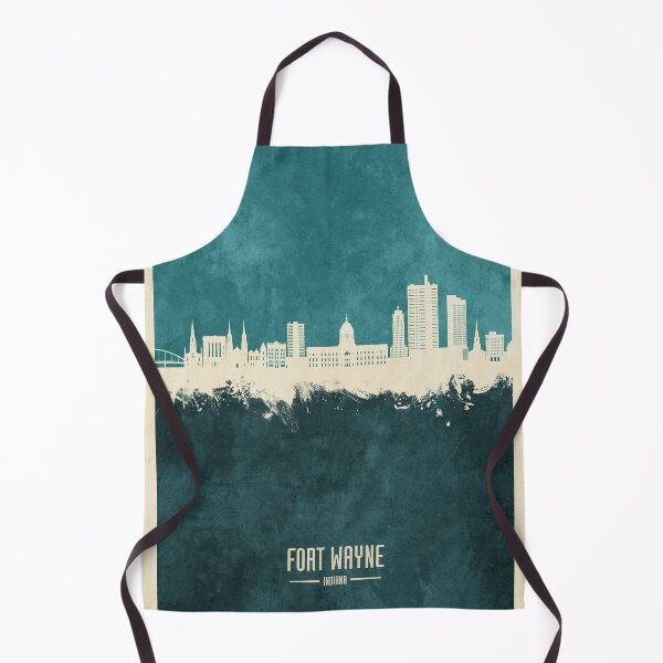Item preview, Fort Wayne Indiana Skyline designed and sold by ArtPrints.