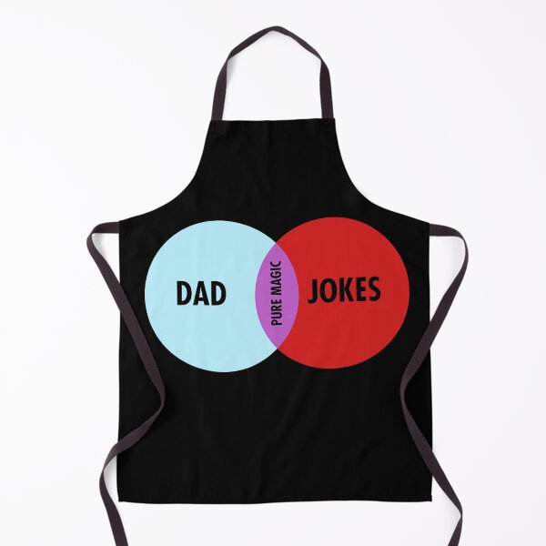 Item preview, Dad Jokes Venn Diagram Funny Father's Day designed and sold by Nerd Shizzle.