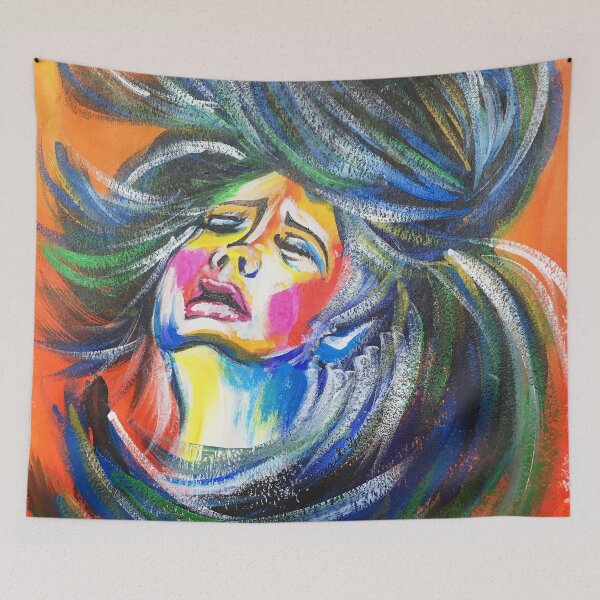 Item preview, Girl Hair Flipping the Stress Away Meditation Mental Wellness designed and sold by AmandaAngela.