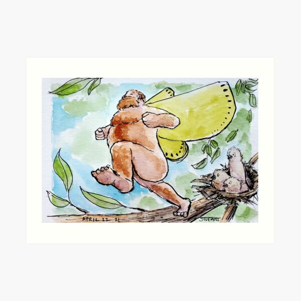 Sometimes You Need A Running Start to Fly Art Print