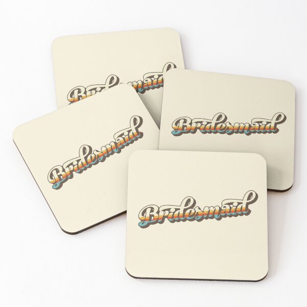 Item preview, Gift for Bridesmaid retro bridal shower party designed and sold by anins-azuree.