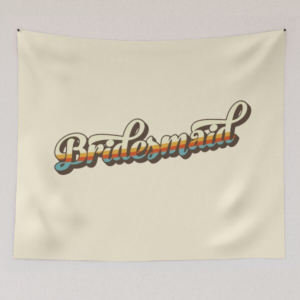 Item preview, Gift for Bridesmaid retro bridal shower party designed and sold by anins-azuree.