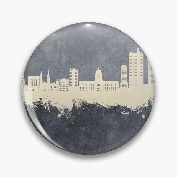 Item preview, Fort Wayne Indiana Skyline designed and sold by ArtPrints.
