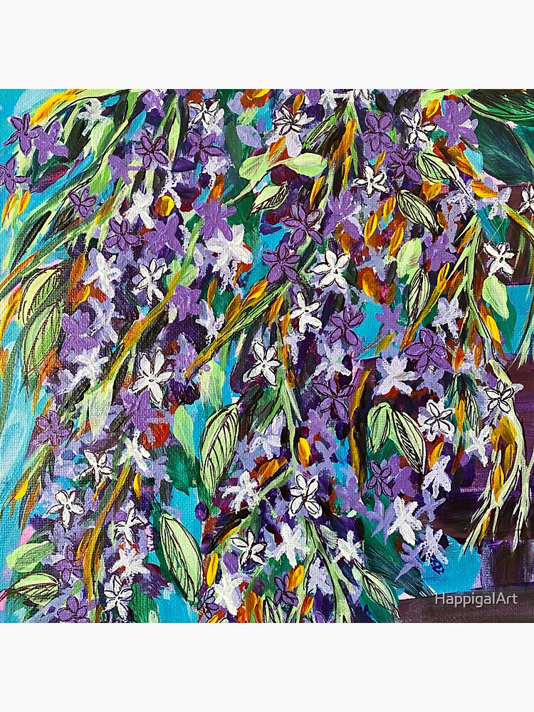 Thumbnail 3 of 3, Sticker, Florida Lilac II designed and sold by HappigalArt.