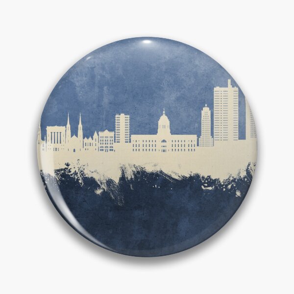 Item preview, Fort Wayne Indiana Skyline designed and sold by ArtPrints.