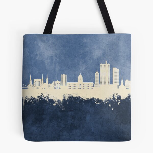 Item preview, Fort Wayne Indiana Skyline designed and sold by ArtPrints.