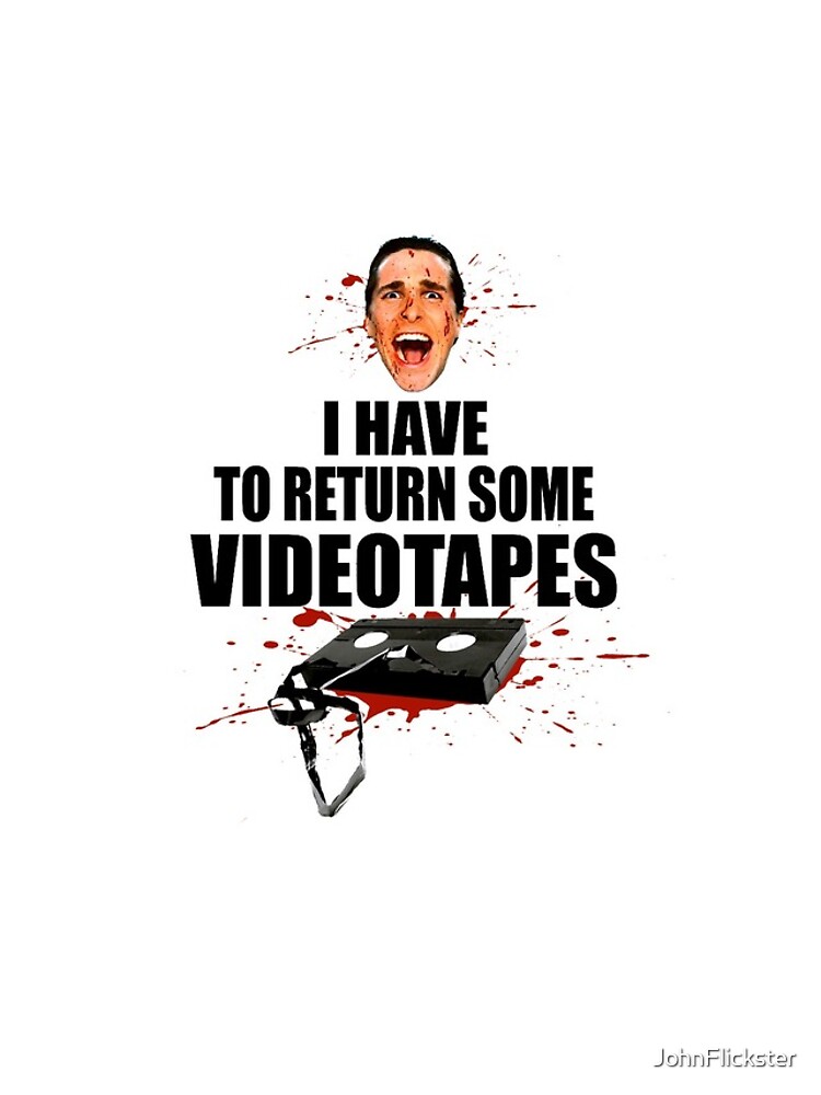 American Psycho I have to Return Some Videotapes iPhone Case
