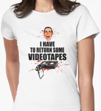 American Psycho - I have to Return Some Videotapes Women's Fitted T-Shirt