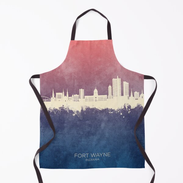 Item preview, Fort Wayne Indiana Skyline designed and sold by ArtPrints.