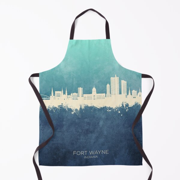Item preview, Fort Wayne Indiana Skyline designed and sold by ArtPrints.