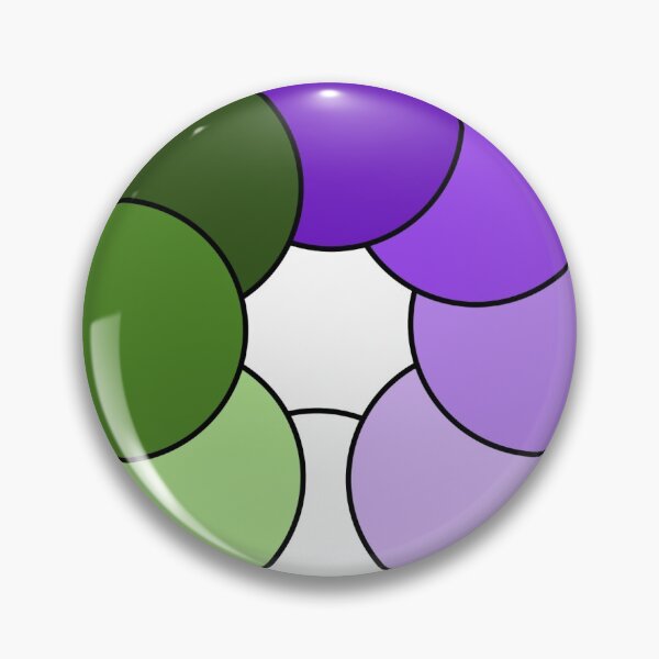 Item preview, Genderqueer round gradient  designed and sold by Enby-Wishes.