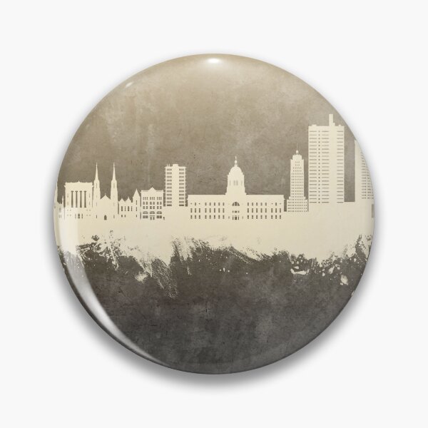Item preview, Fort Wayne Indiana Skyline designed and sold by ArtPrints.