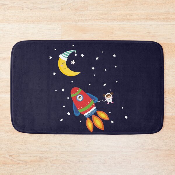 Item preview, Design of space with a rocket and two child astronauts. designed and sold by Martapp.