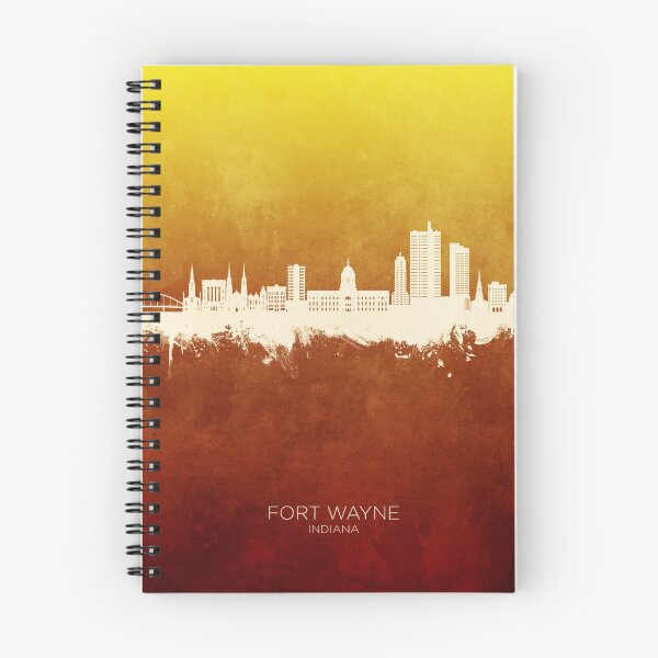 Item preview, Fort Wayne Indiana Skyline designed and sold by ArtPrints.