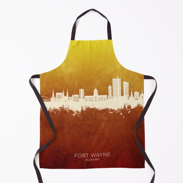 Item preview, Fort Wayne Indiana Skyline designed and sold by ArtPrints.