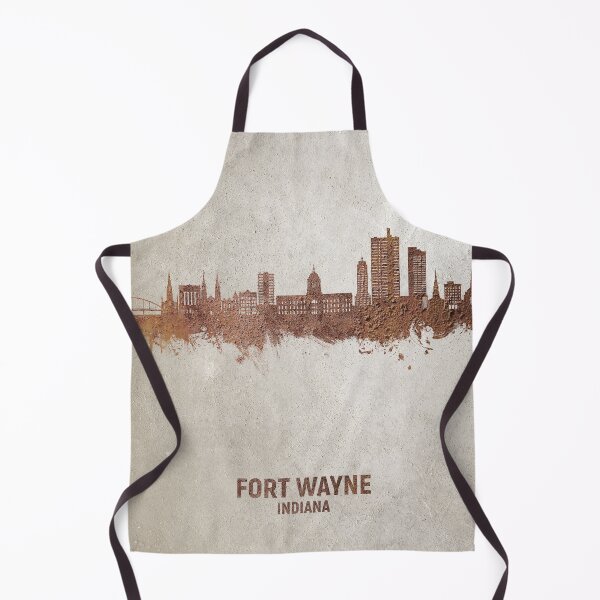 Item preview, Fort Wayne Indiana Skyline designed and sold by ArtPrints.