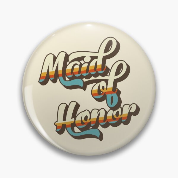 Item preview, Gift for Maid of Honor retro bridal shower party designed and sold by anins-azuree.