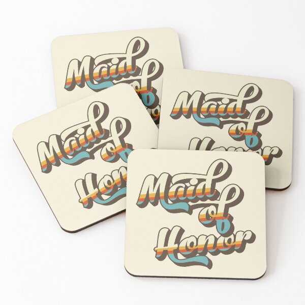 Item preview, Gift for Maid of Honor retro bridal shower party designed and sold by anins-azuree.