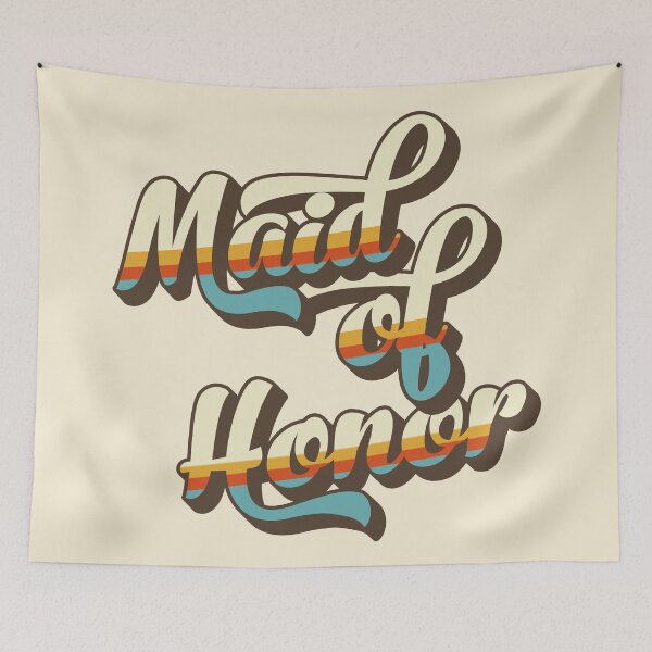 Item preview, Gift for Maid of Honor retro bridal shower party designed and sold by anins-azuree.