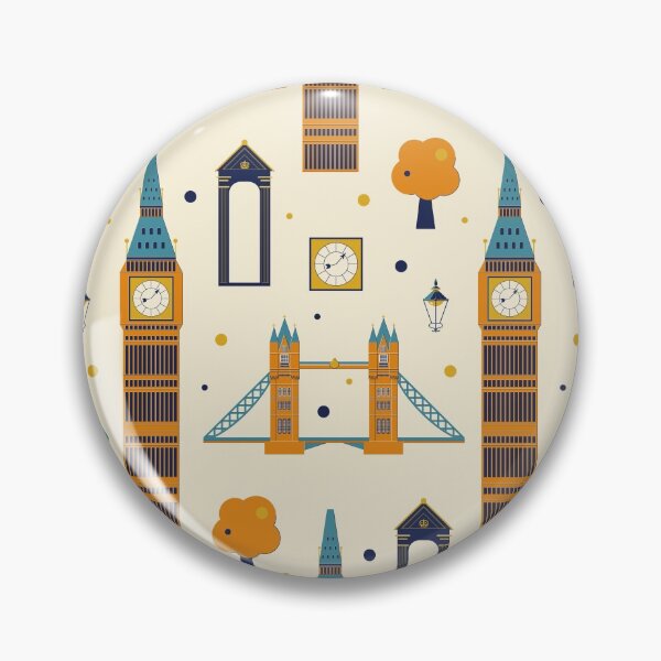 Item preview, London pattern. Tower bridge, Big Ben designed and sold by BananiLettering.