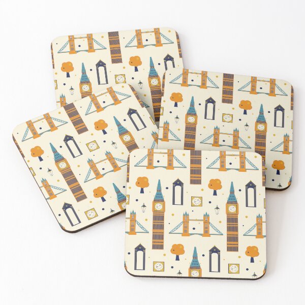 Item preview, London pattern. Tower bridge, Big Ben designed and sold by BananiLettering.