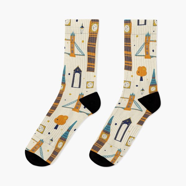Item preview, London pattern. Tower bridge, Big Ben designed and sold by BananiLettering.