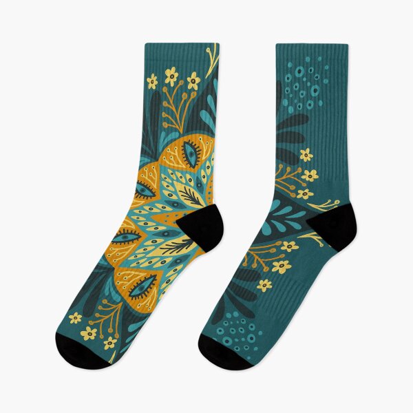 Item preview, Sprouting Mandala – Teal designed and sold by Cat Coquillette.