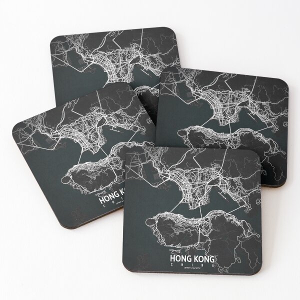 Item preview, Hong Kong City Map of China - Dark designed and sold by deMAP.