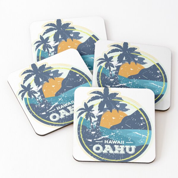 Item preview, Vintage Distressed Oahu Hawaii Design designed and sold by ramenrose.