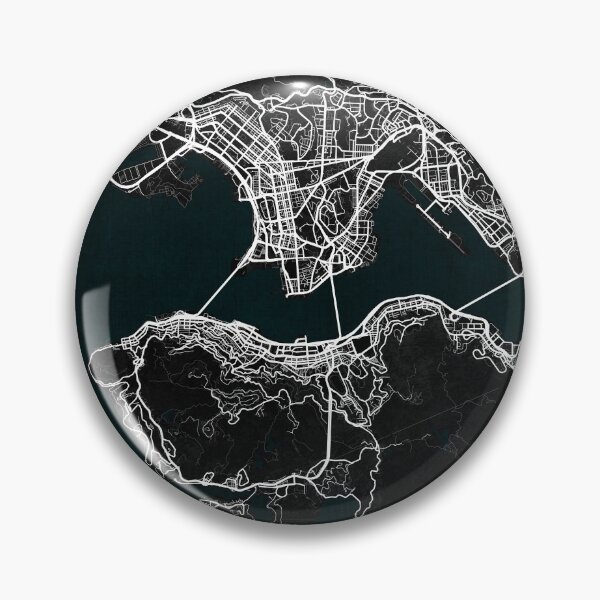 Item preview, Hong Kong City Map of China - Dark designed and sold by deMAP.