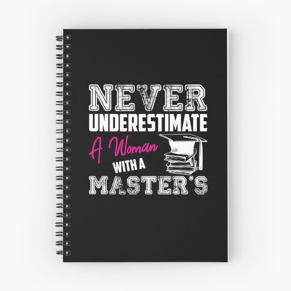 Item preview, Never Underestimate A Woman With A Masters Degree Graduation designed and sold by Dressed For  Duty.