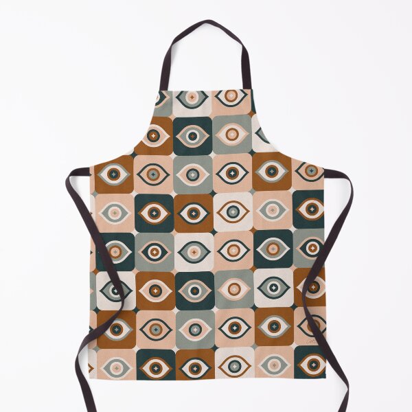 Item preview, Checkered Retro Eyes – Teal & Mint designed and sold by Cat Coquillette.