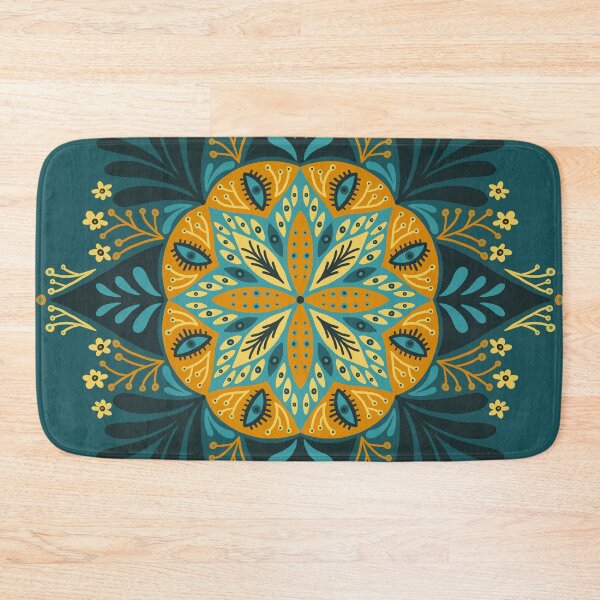 Item preview, Sprouting Mandala – Teal designed and sold by Cat Coquillette.