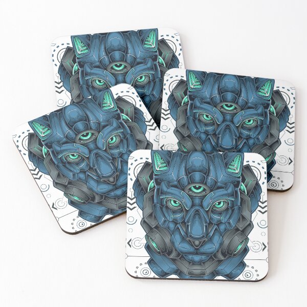 Item preview, Panther Robot Three Eye designed and sold by STICKERSAUCE.