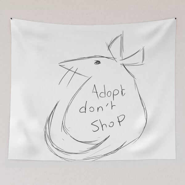 Item preview, Adopt Don't Shop  designed and sold by TheCritterCrew.