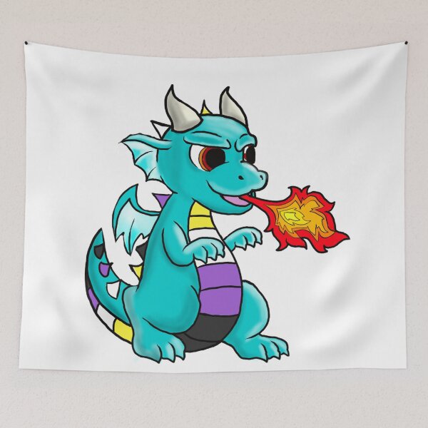 Item preview, Nonbinary Pride Dragon designed and sold by Katy Briant.