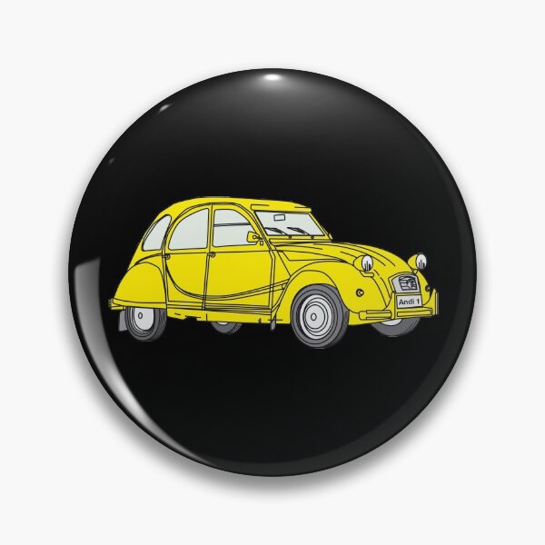 Item preview, Yellow duck Döschwo car retro gift designed and sold by 2CV-Oldtimers.