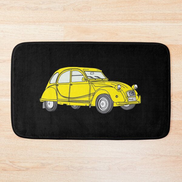 Item preview, Yellow duck Döschwo car retro gift designed and sold by 2CV-Oldtimers.