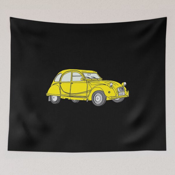 Item preview, Yellow duck Döschwo car retro gift designed and sold by 2CV-Oldtimers.