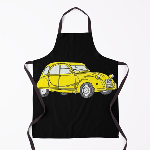 Item preview, Yellow duck Döschwo car retro gift designed and sold by 2CV-Oldtimers.